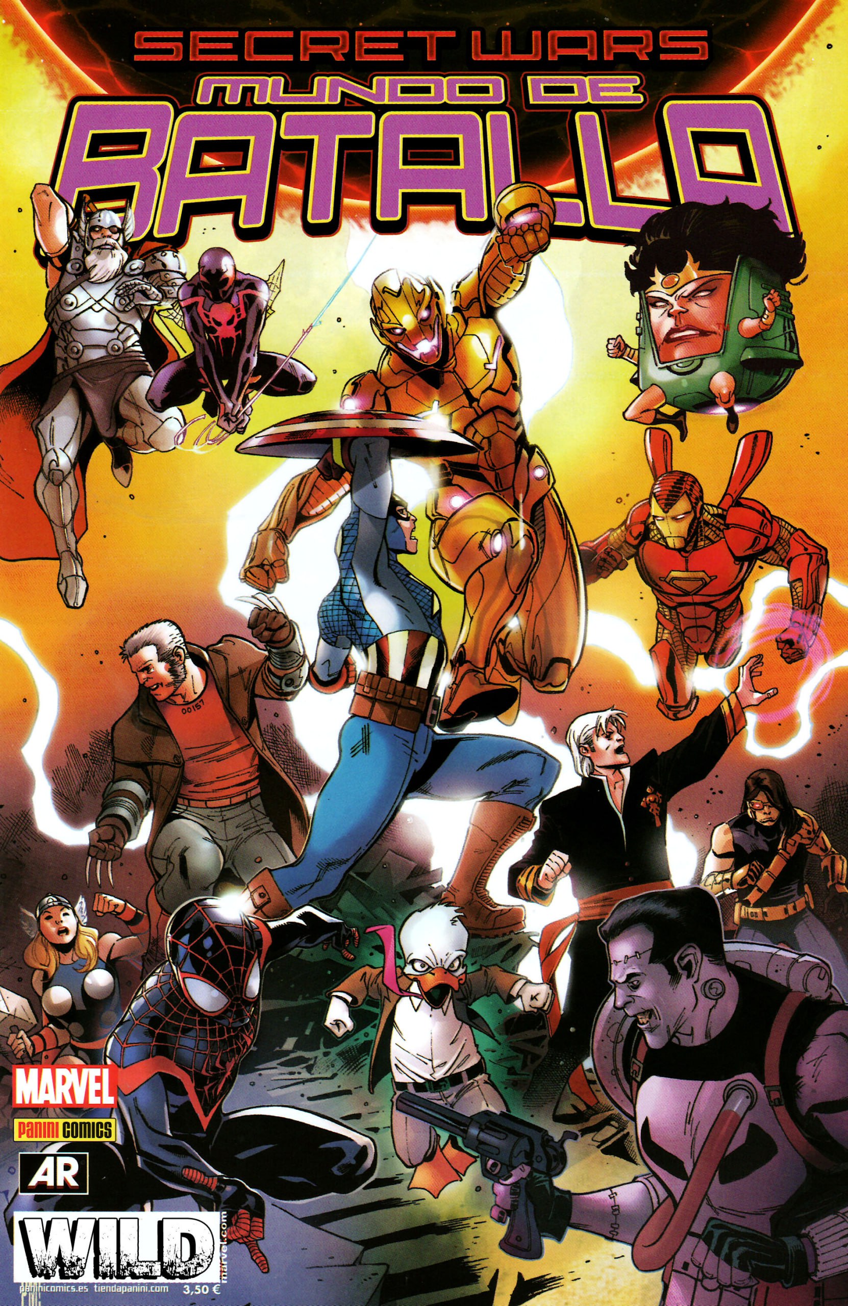 Portada ampliada de SECRET WARS MUNDO DE BATALLA