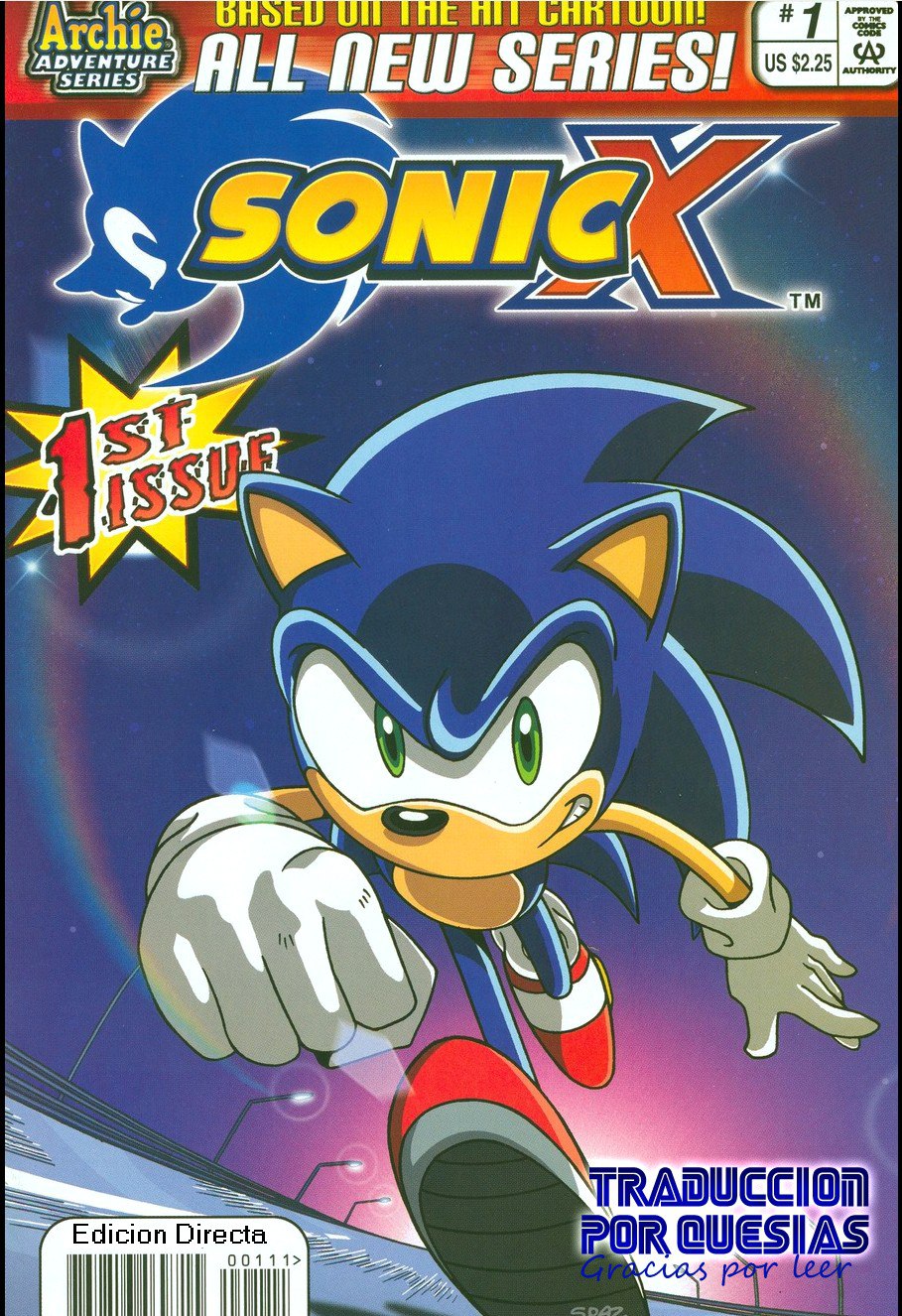 Portada ampliada de SONIC X