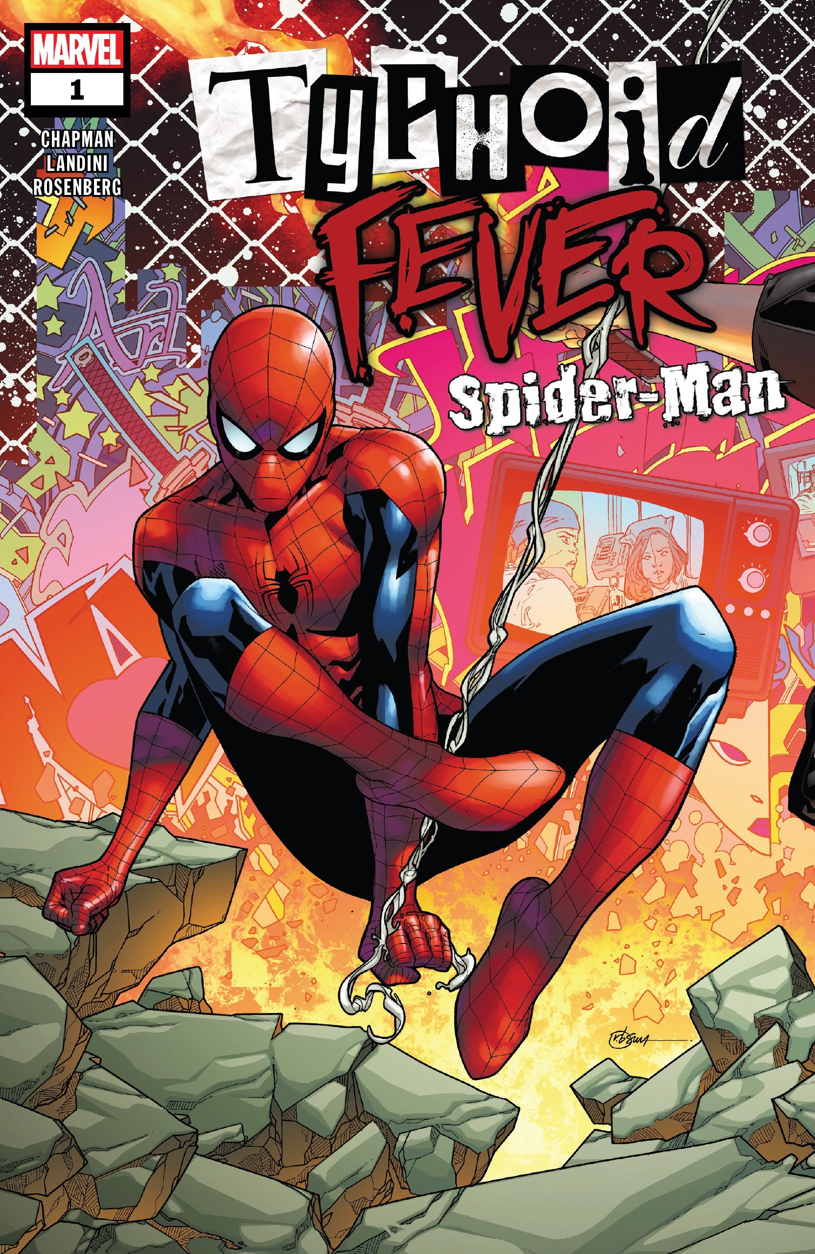 Portada ampliada de Typhoid FEVER Spider-Man