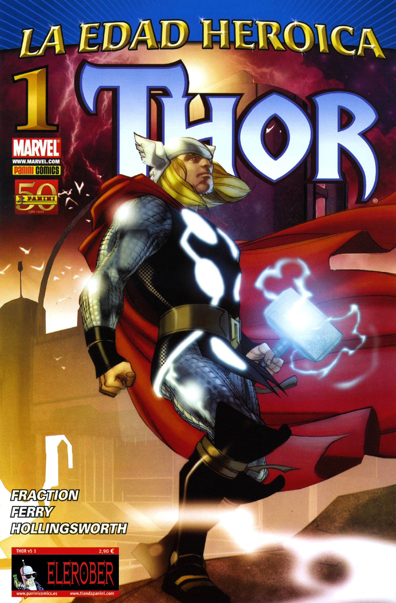 Portada ampliada de La edad heroica Thor