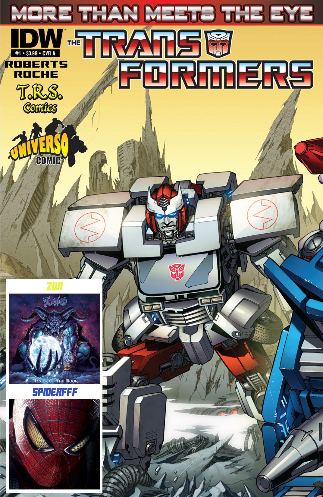 Portada ampliada de TRANSFORMERS