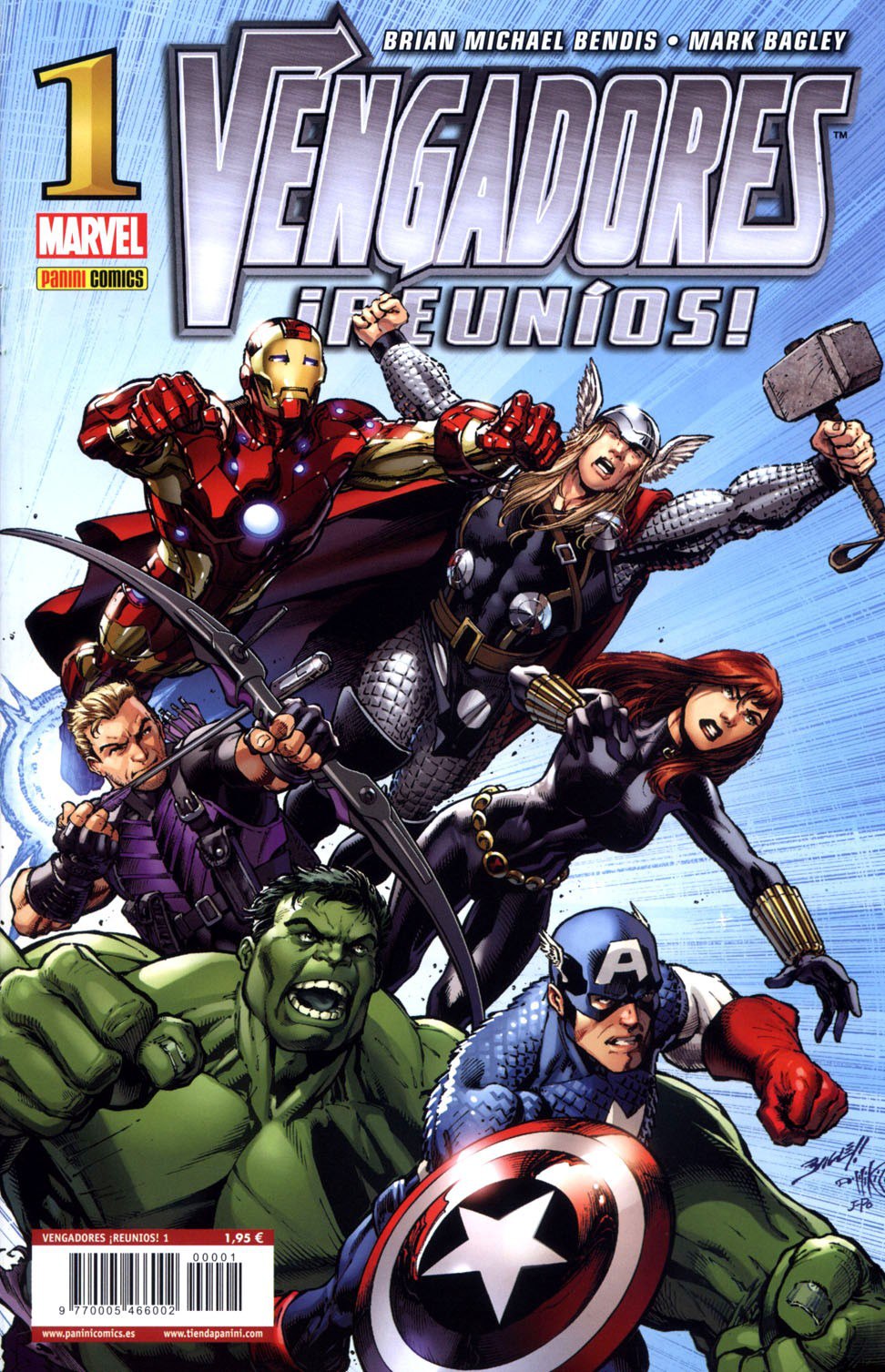 Portada ampliada de VENGADORES REUNIDOS!