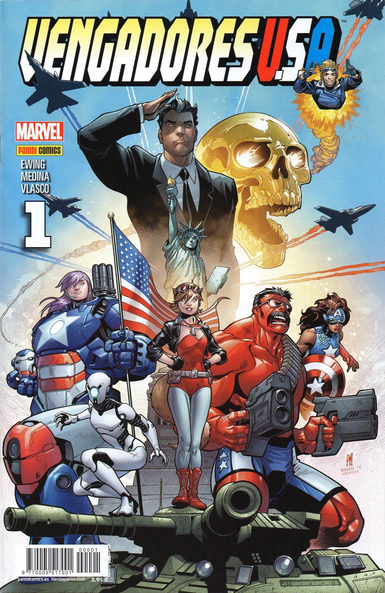 Portada ampliada de VENGADORES U.S.A.