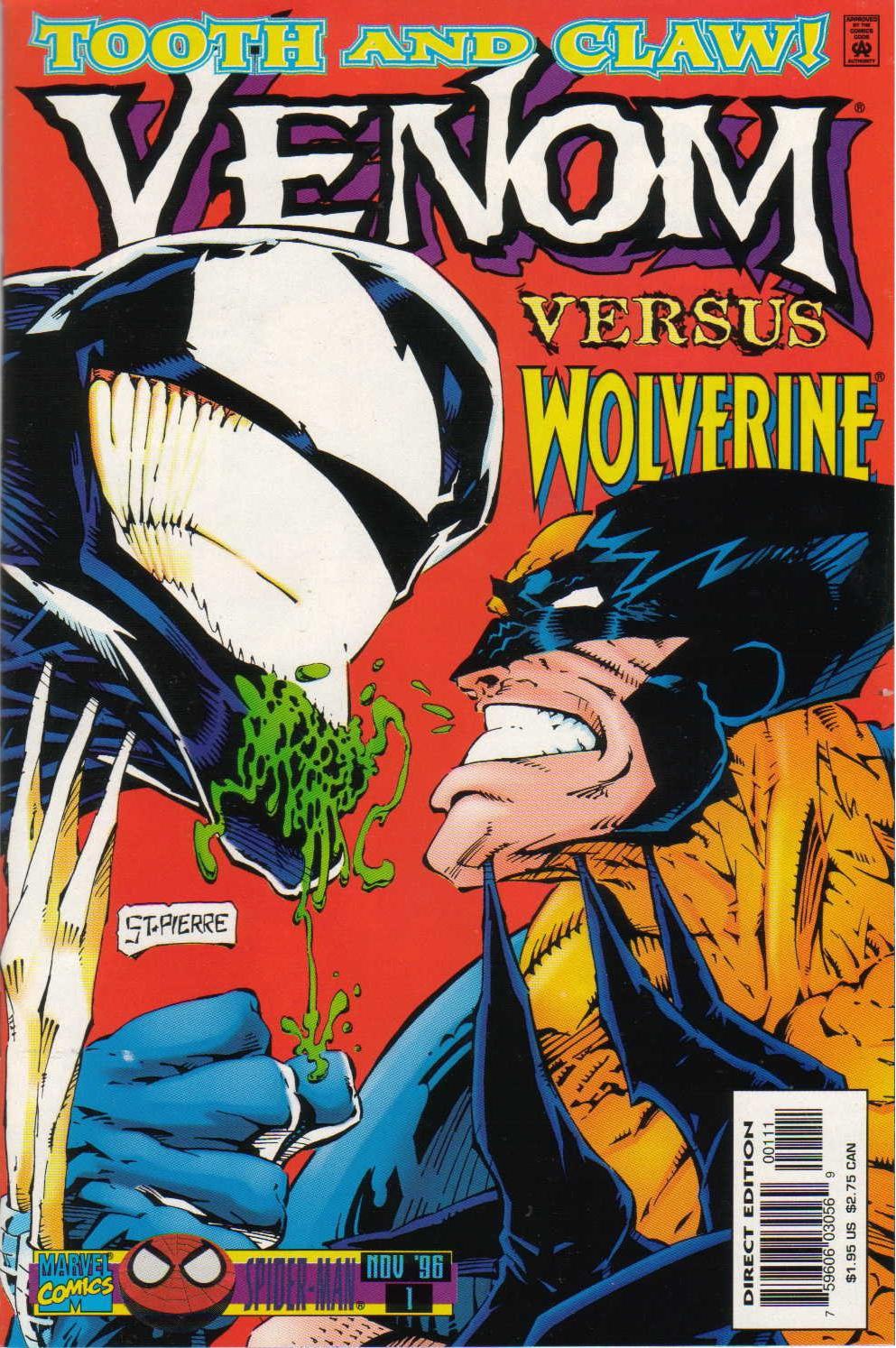 Portada ampliada de VENOM VERSUS WOLVERINE