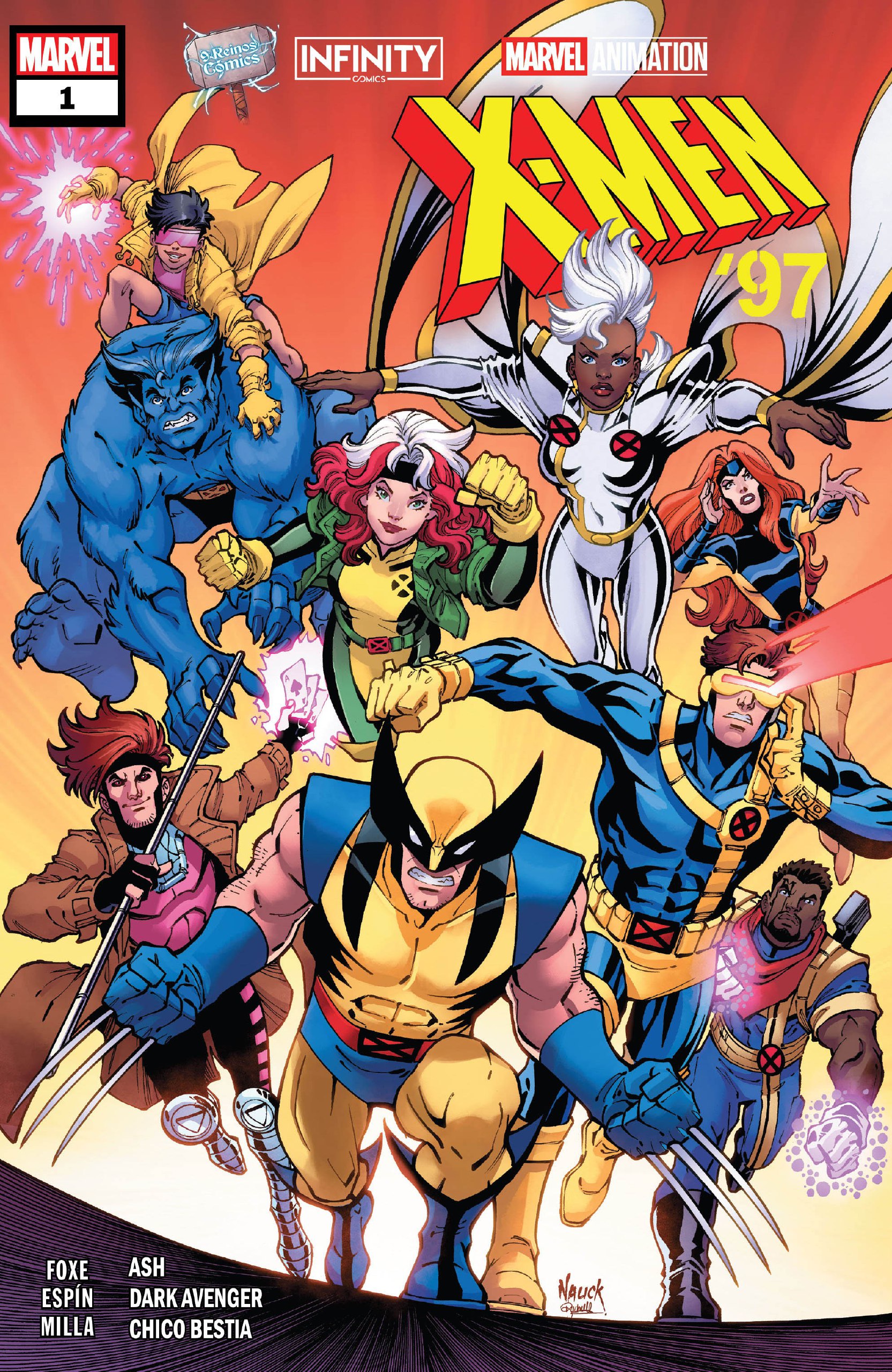 Portada ampliada de X-MEN '
