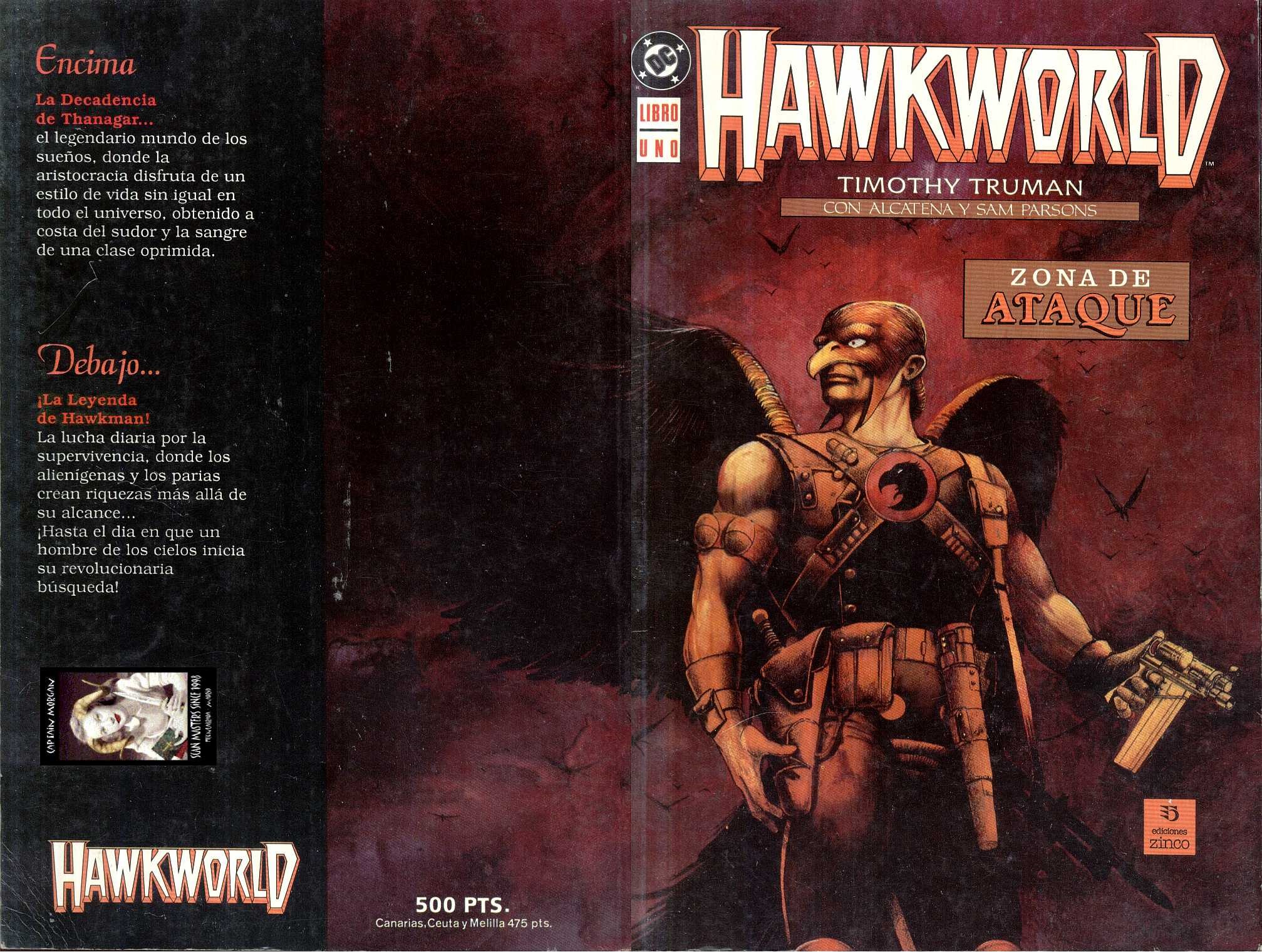 Portada ampliada de HAWKWORLD