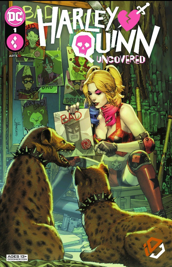 Portada ampliada de HARLEY QUINN UNCOVERED