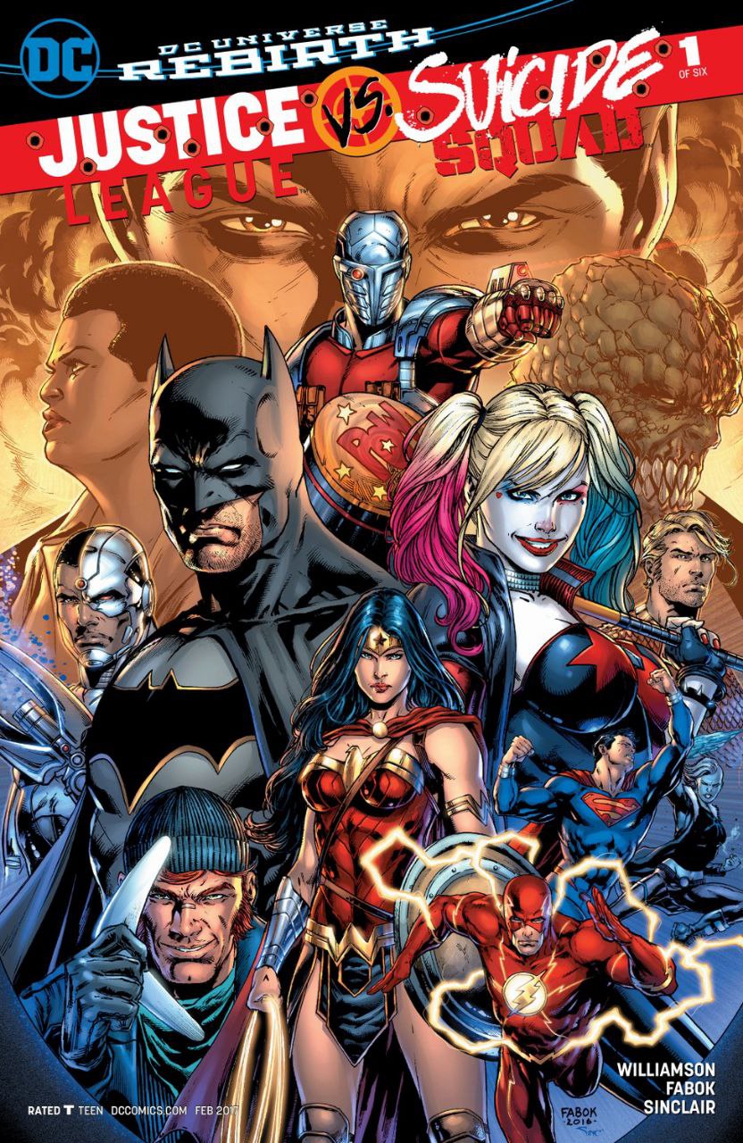 Portada ampliada de JUSTICE VS SUICIDE SQUAD