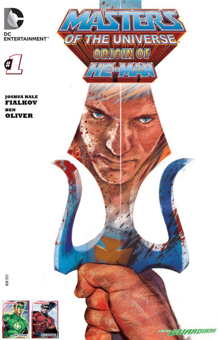 Portada ampliada de MASTERS OF THE UNIVERSE ORIGIN OF HE-MAN