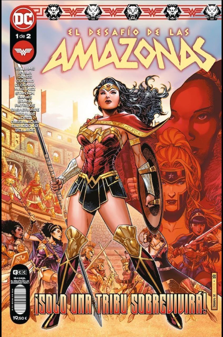 Portada ampliada de El Desafío de las Amazonas