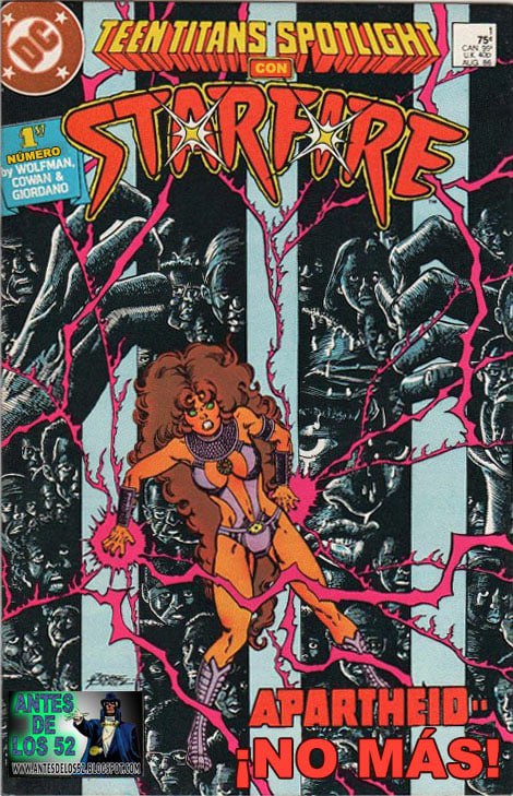 Portada ampliada de TEEN TITANS SPOTLIGHT #1 STARFIRE