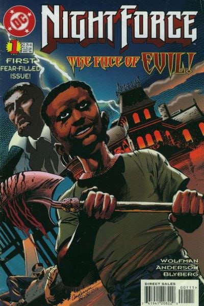 Portada ampliada de Night Force: The Face of Evil!