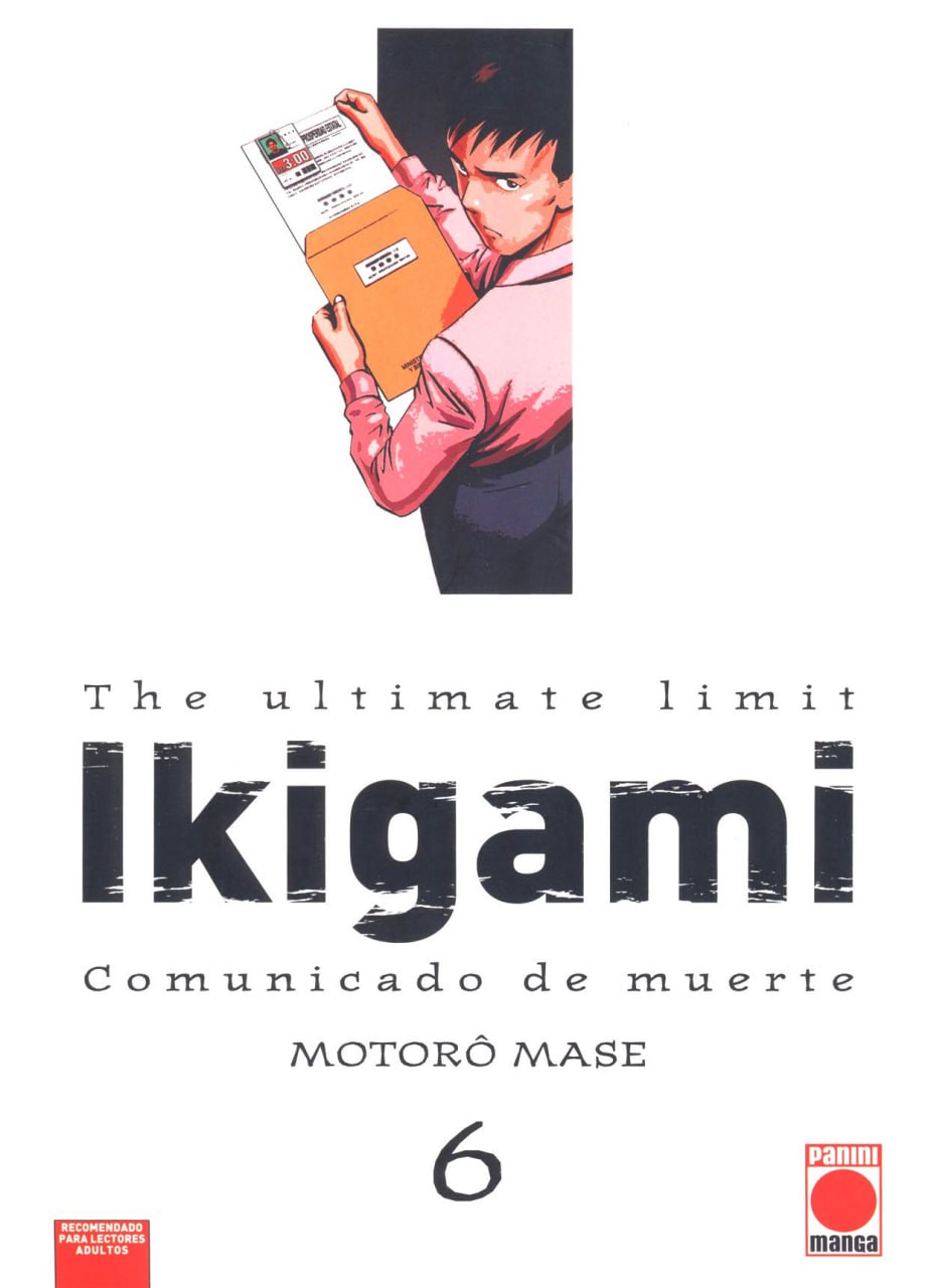 Portada ampliada de The ultimate limit Ikigami Comunicado de muerte