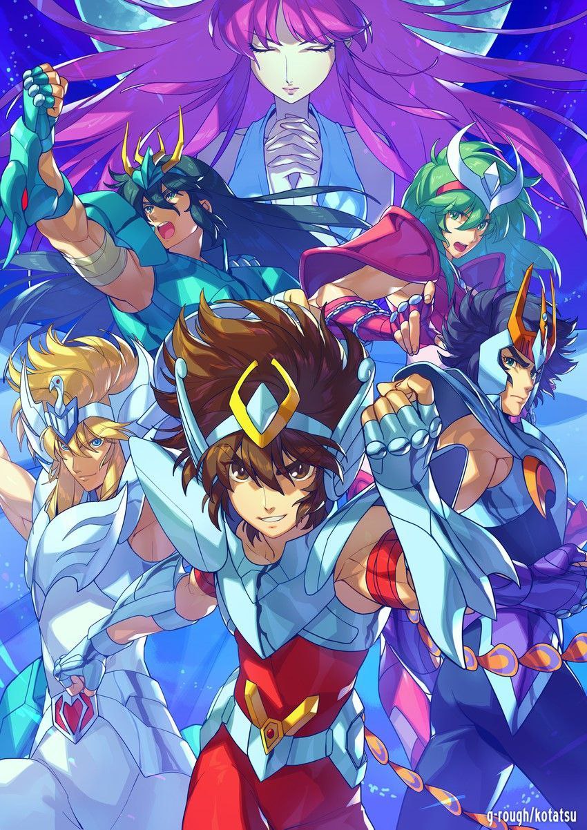 Portada ampliada de Saint Seiya(caballeros del zodiaco) #Saint_Seiya #caballeros_del_zodiaco