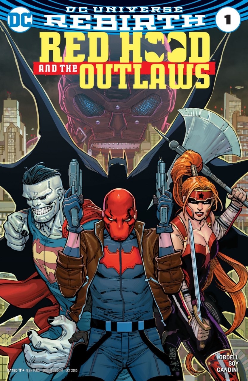 Portada ampliada de Red Hood and the Outlaws