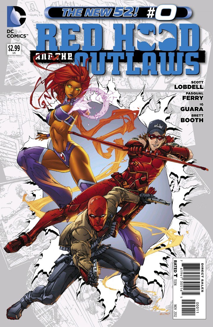 Portada ampliada de Red Hood and the Outlaws