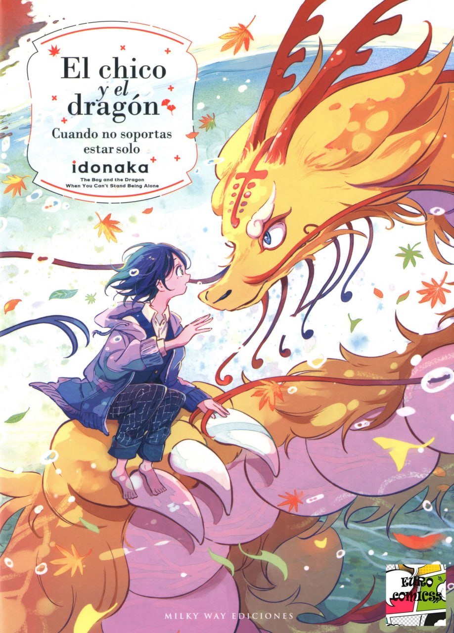 Portada ampliada de El chico y el dragón