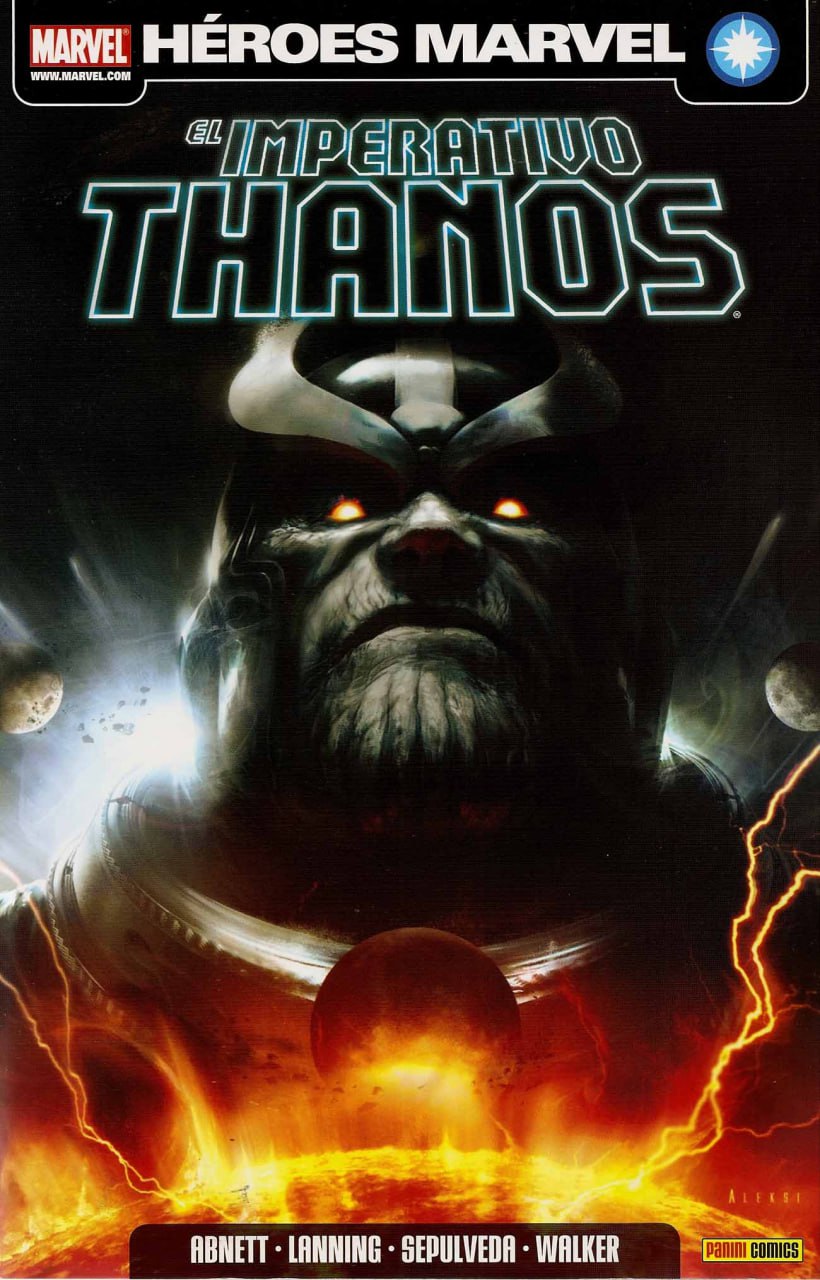 Portada ampliada de El imperativo Thanos