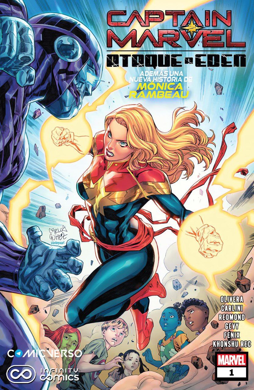 Portada ampliada de CAPTAIN MARVEL ATROQUE EDEN