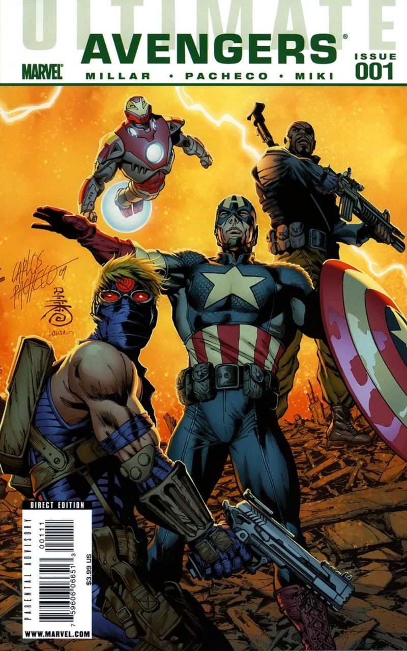 Portada ampliada de ULTIMATE AVENGERS