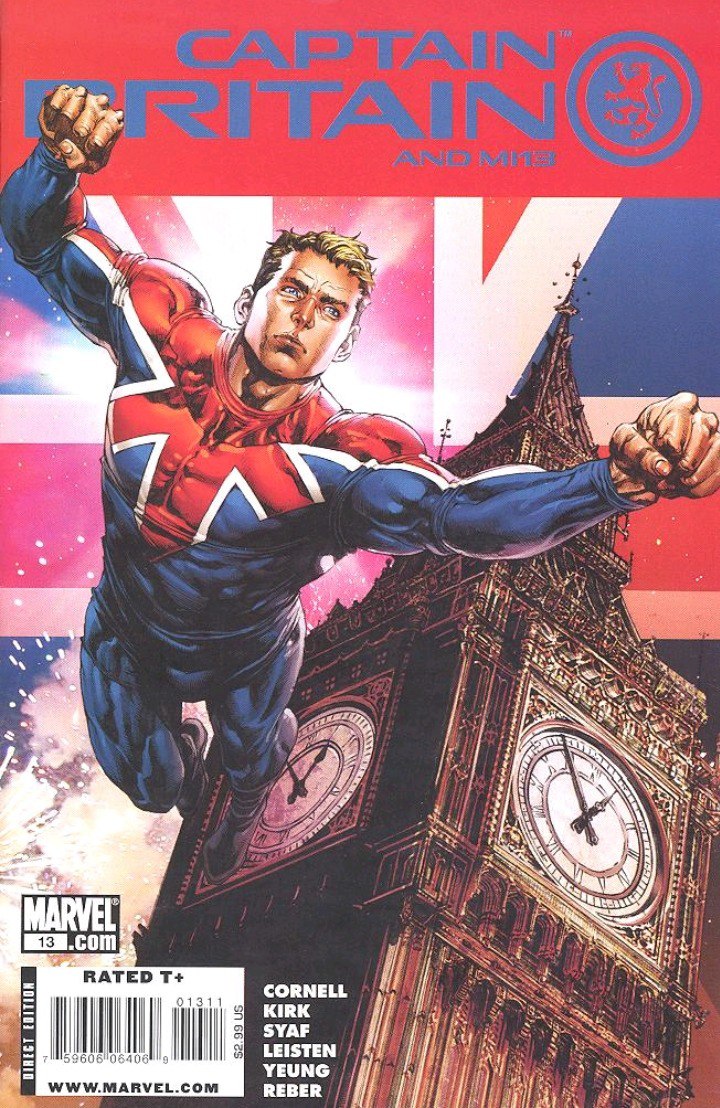 Portada ampliada de Captain Britain and MI