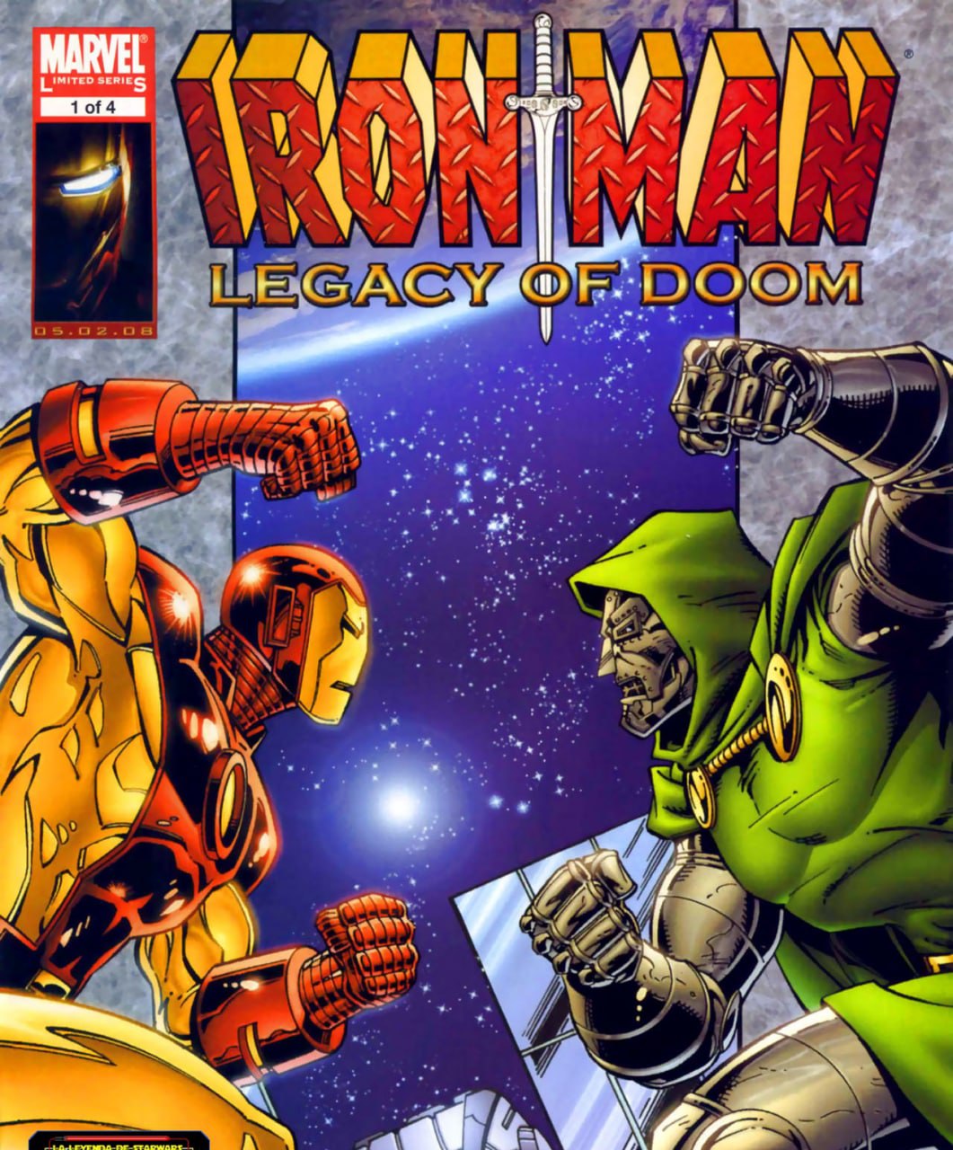 Portada ampliada de IRON MAN LEGACY OF DOOM