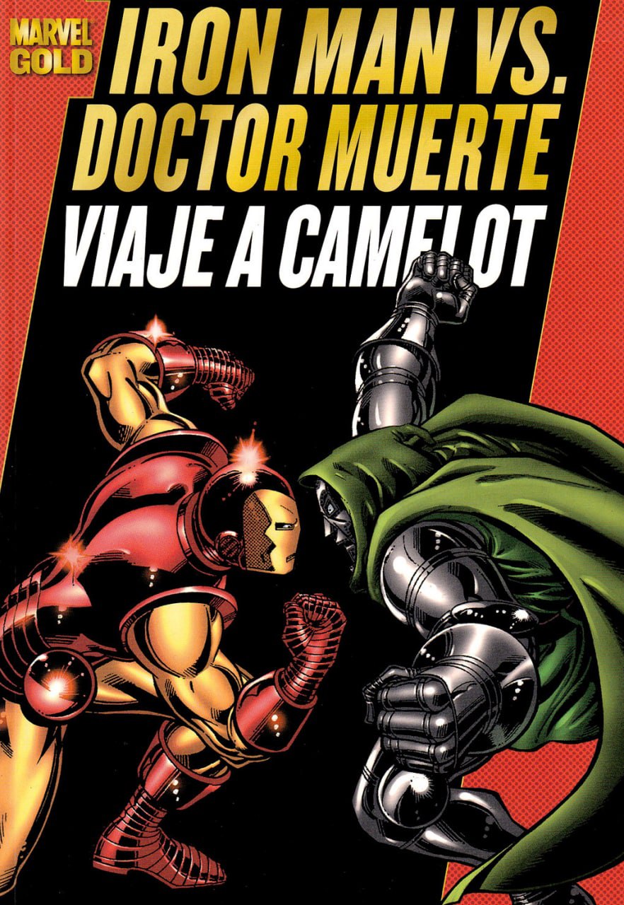 Portada ampliada de IRON MAN VS. DOCTOR MUERTE VIAJE A CAMELOT