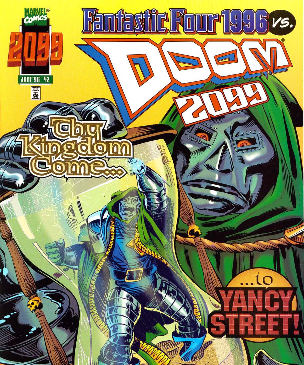 Portada ampliada de Fantastic Four 1996 vs, DOOM