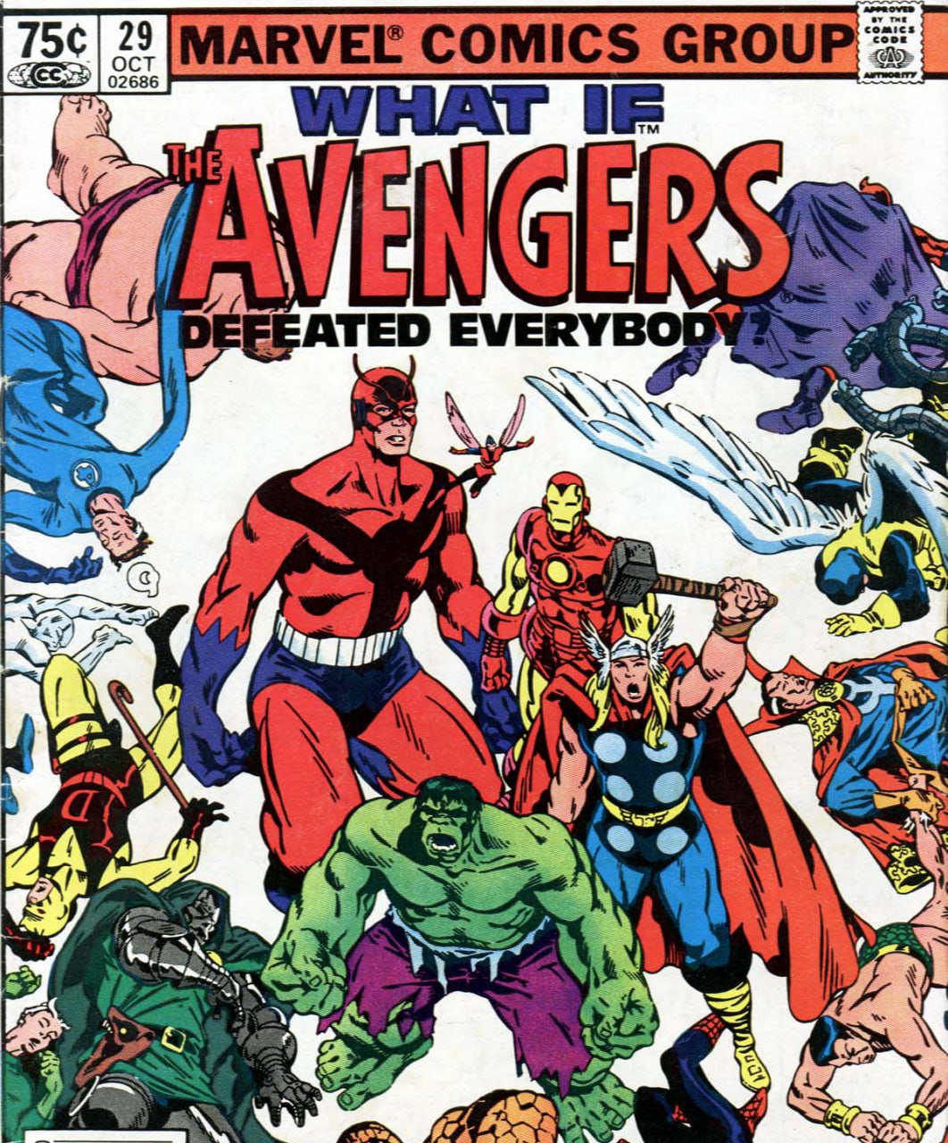 Portada ampliada de WHAT IF the AVENGERS DEFEATED EVERYBODY