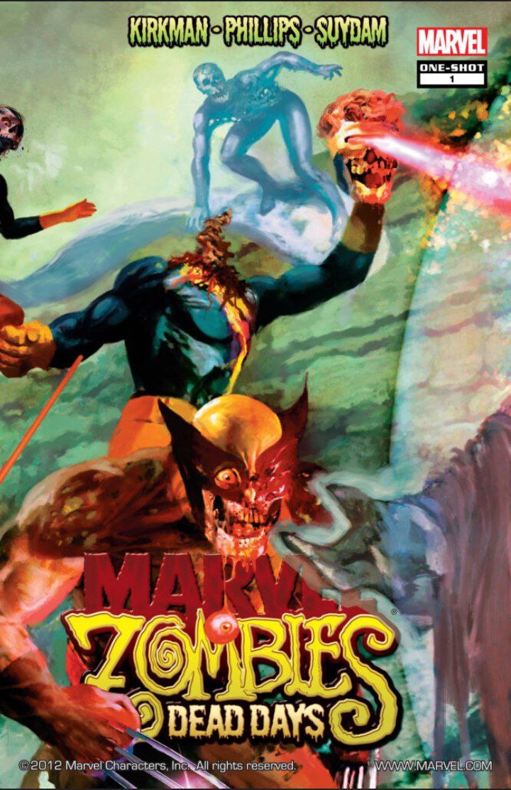 Portada ampliada de Marvel Zombies Dead Days