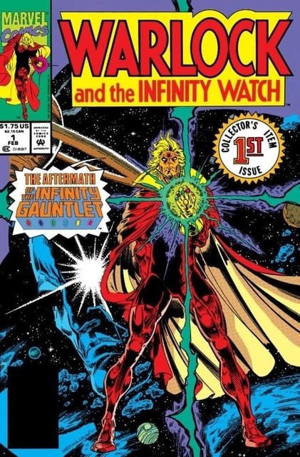 Portada ampliada de Warlock and the Infinity Watch