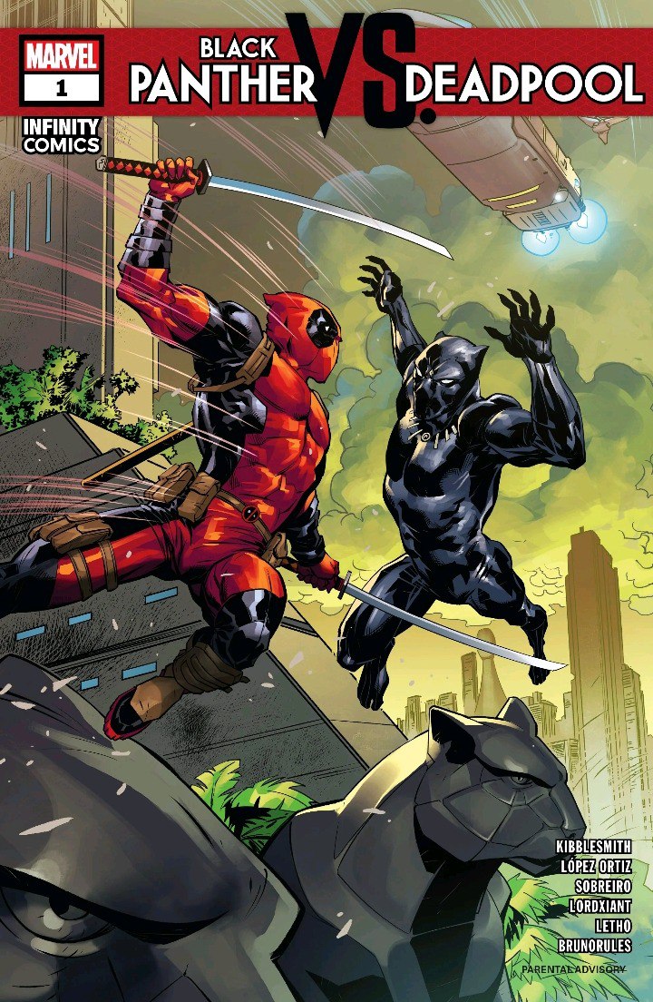 Portada ampliada de BLACK PANTHER VS DEADPOOL