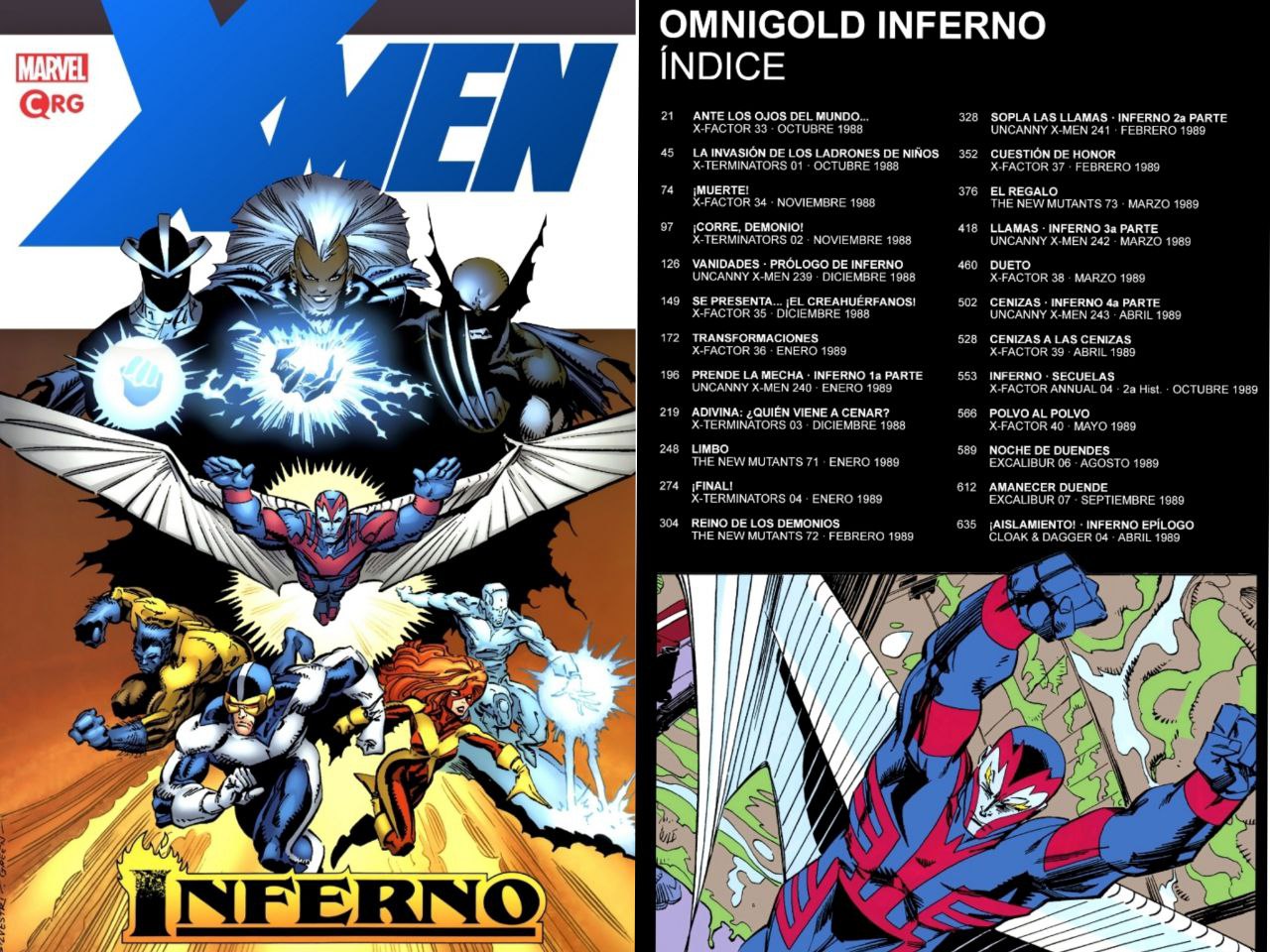 Portada ampliada de X-Men