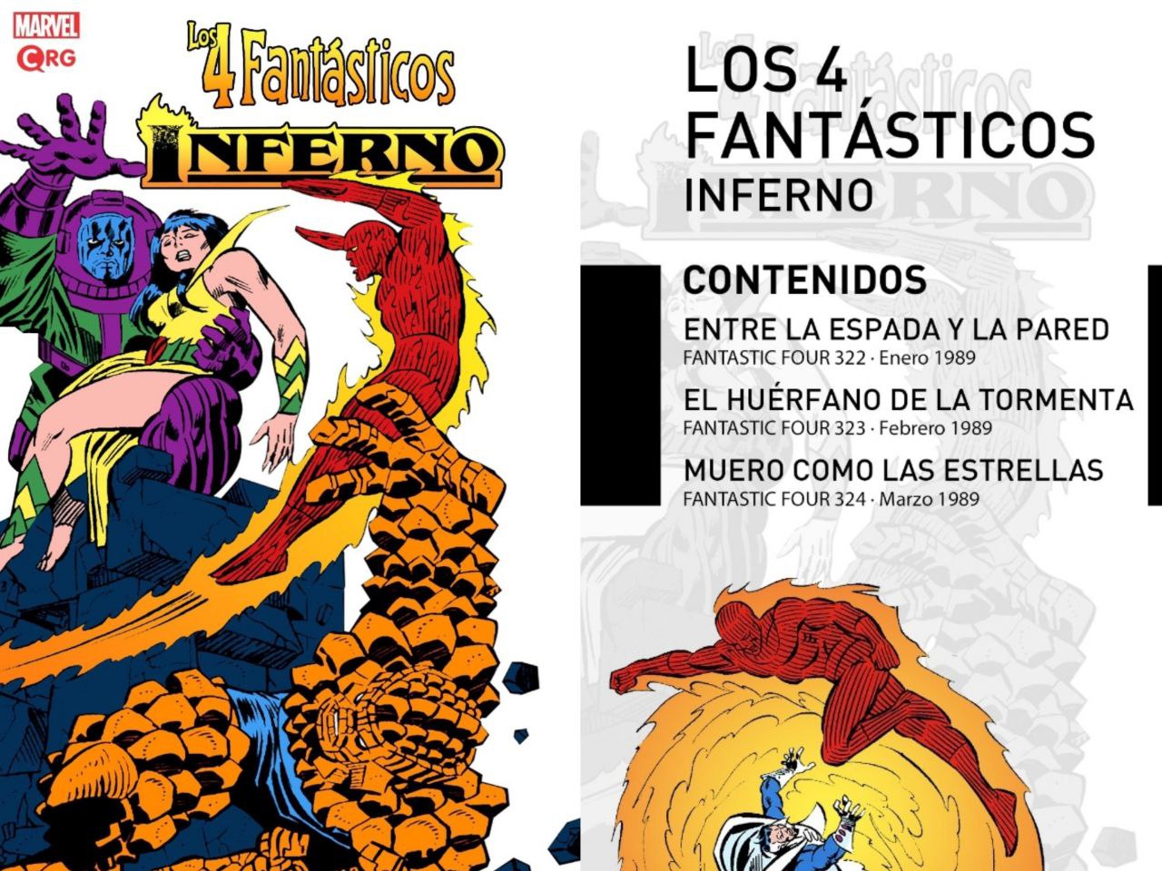 Portada ampliada de LOS 4 FANTÁSTICOS INFERNO
