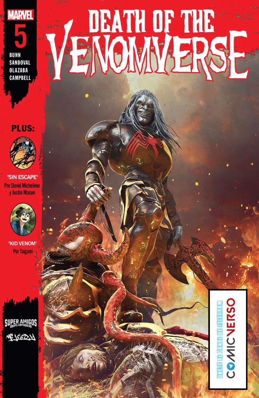 Portada ampliada de DEATH OF THE VENOMVERSE