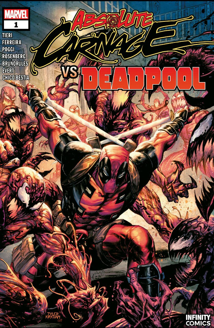 Portada ampliada de Absolute Carnage vs Deadpool