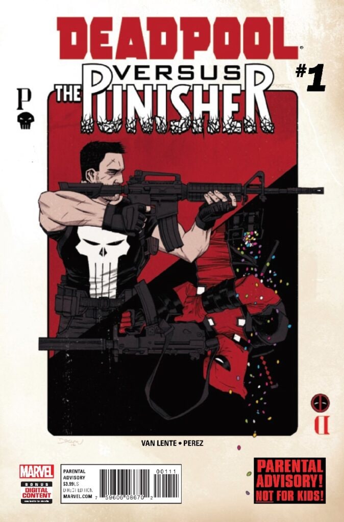 Portada ampliada de DEADPOOL VERSUS THE PUNISHER #