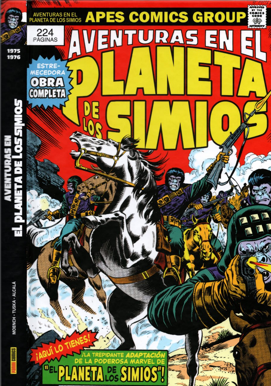 Portada ampliada de AVENTURAS EN EL PLANETA DE LOS SIMIOS