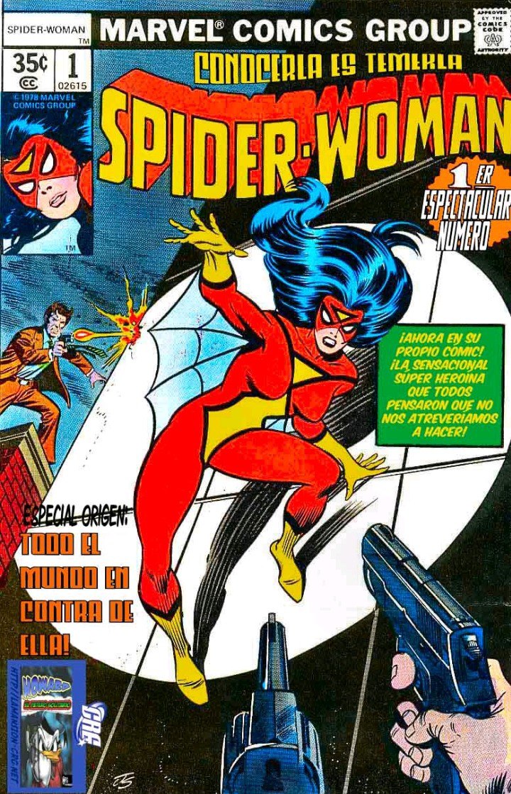 Portada ampliada de SPIDER-WOMAN