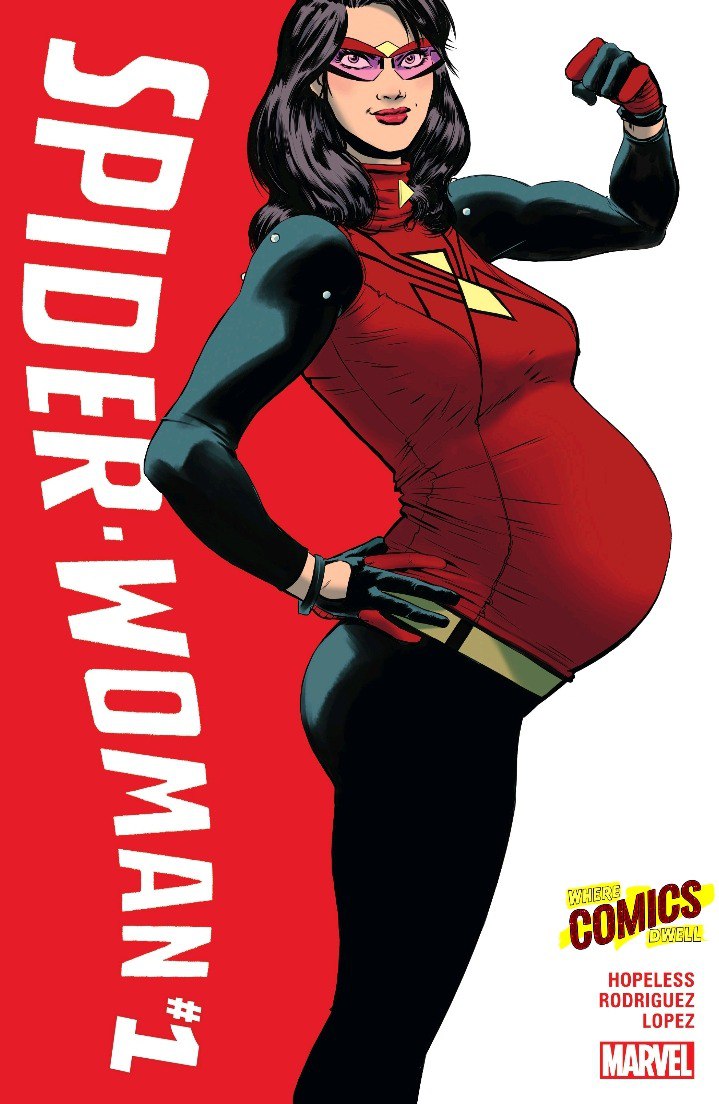 Portada ampliada de SPIDER-WOMAN #