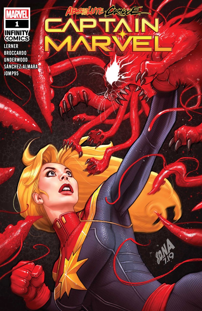 Portada ampliada de Absolute Carnage Captain Marvel