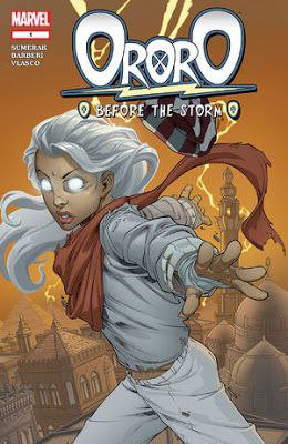 Portada ampliada de Ororo Before the Storm