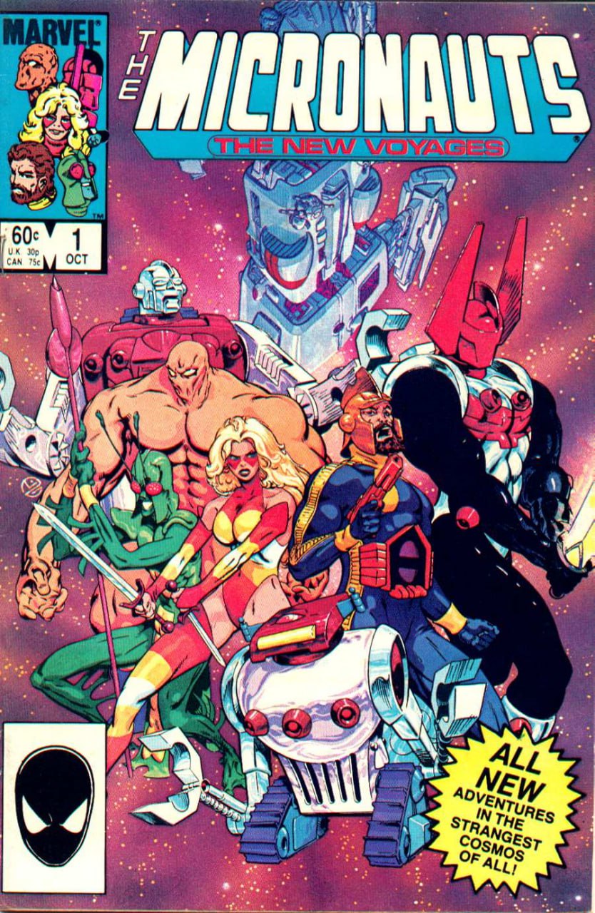 Portada ampliada de THE MICRONAUTS THE NEW VOYAGES