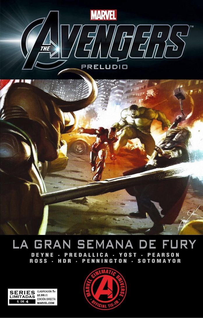 Portada ampliada de The Avengers Preludio