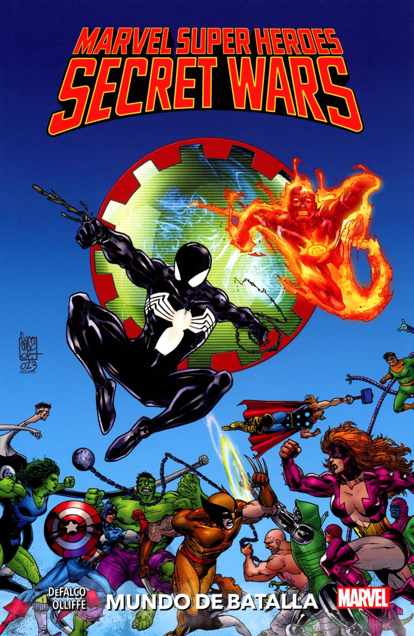 Portada ampliada de MARVEL SUPER HERDES SECRET WARS