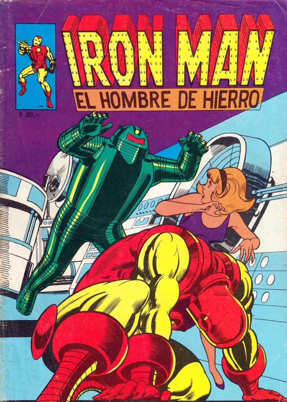 Portada ampliada de IRON MAN EL HOMBRE DE HIERRO