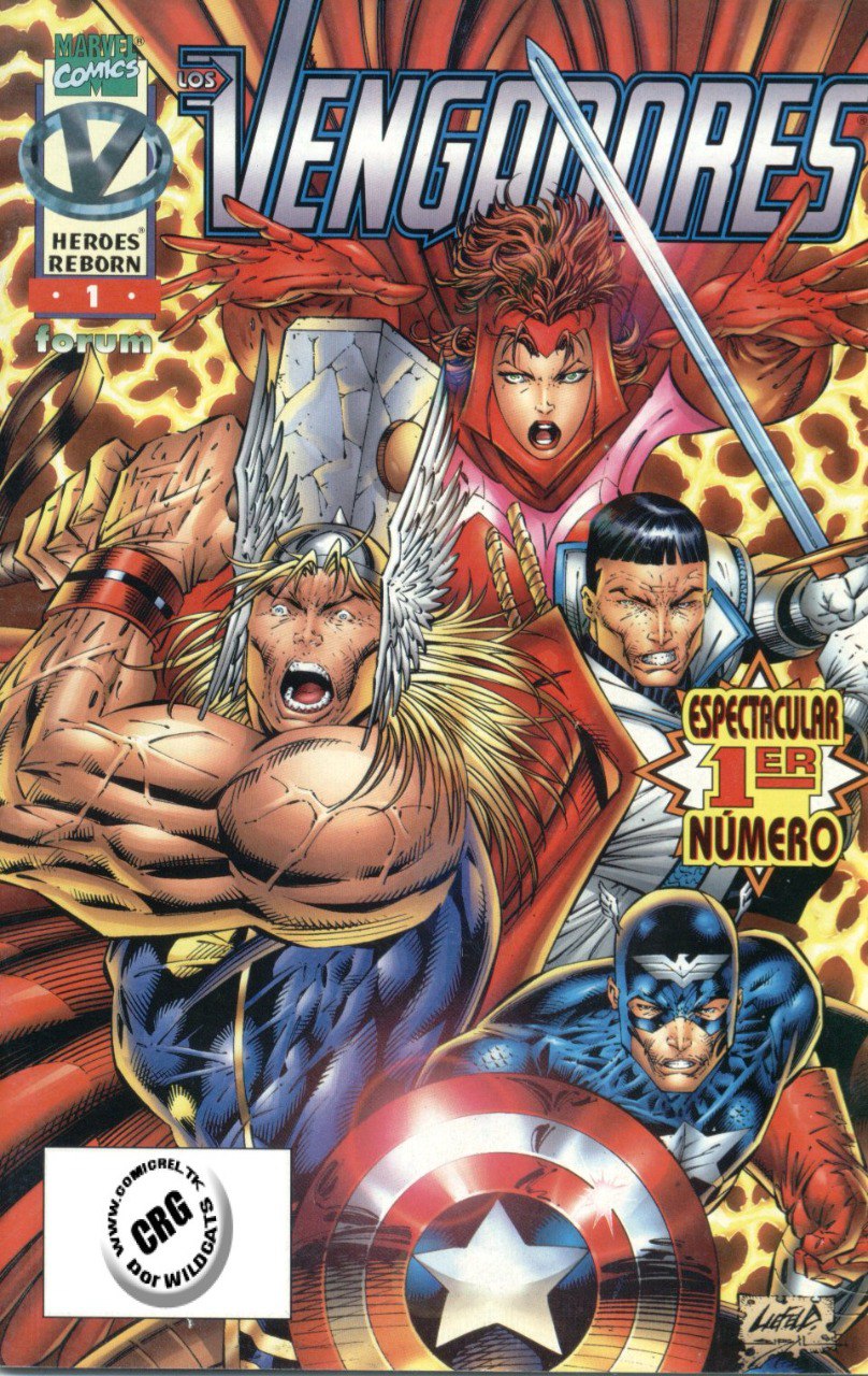 Portada ampliada de Vengadores