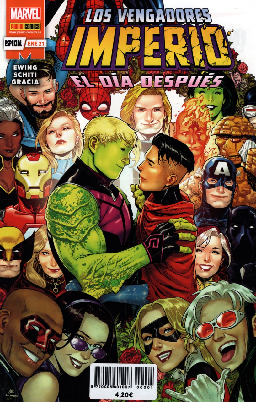 Portada ampliada de LOS VENGADORES IMPERIO EL DÍA DESPUÉS