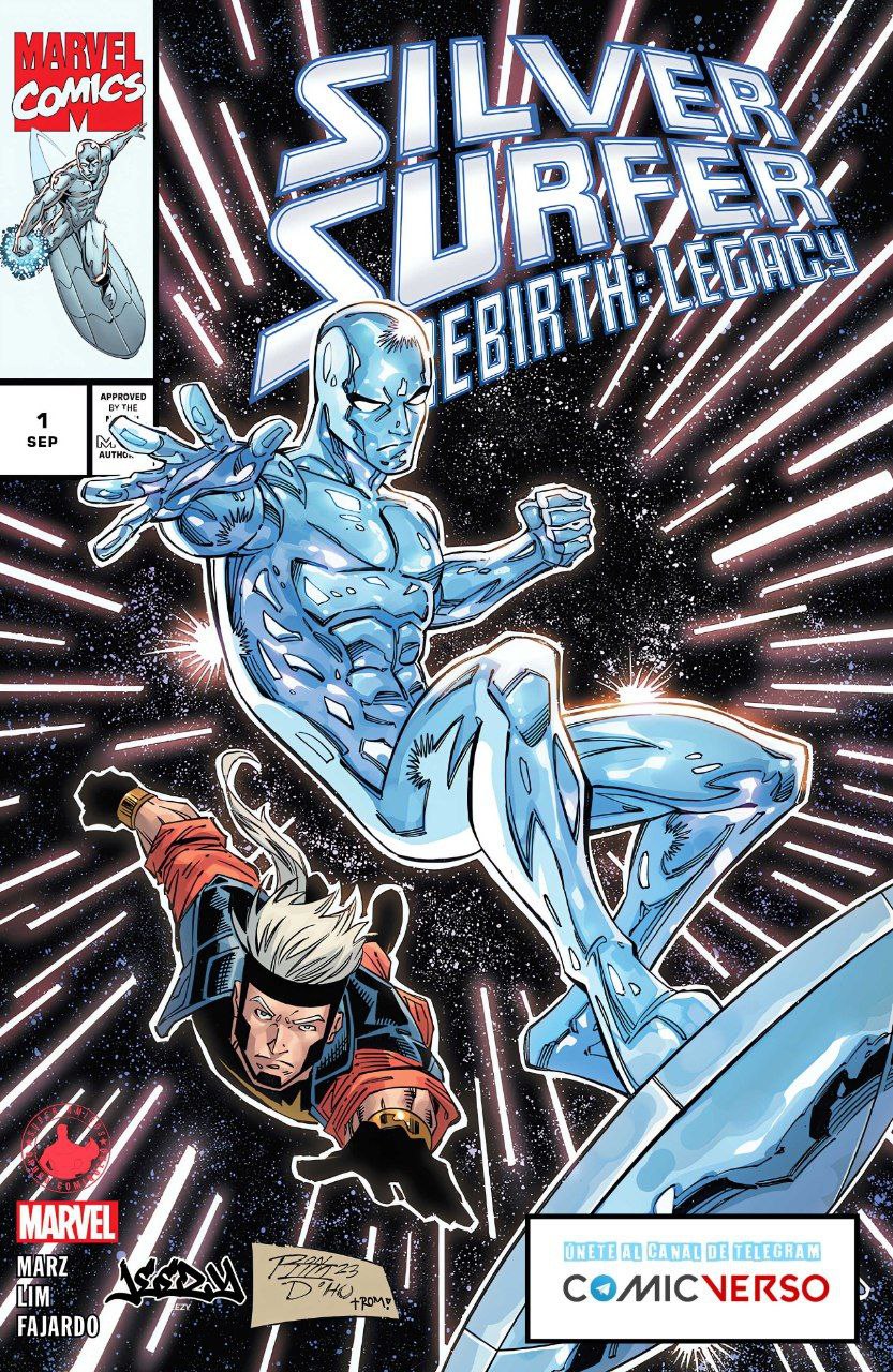Portada ampliada de SILVER SURFER REBIRTH LEGACY