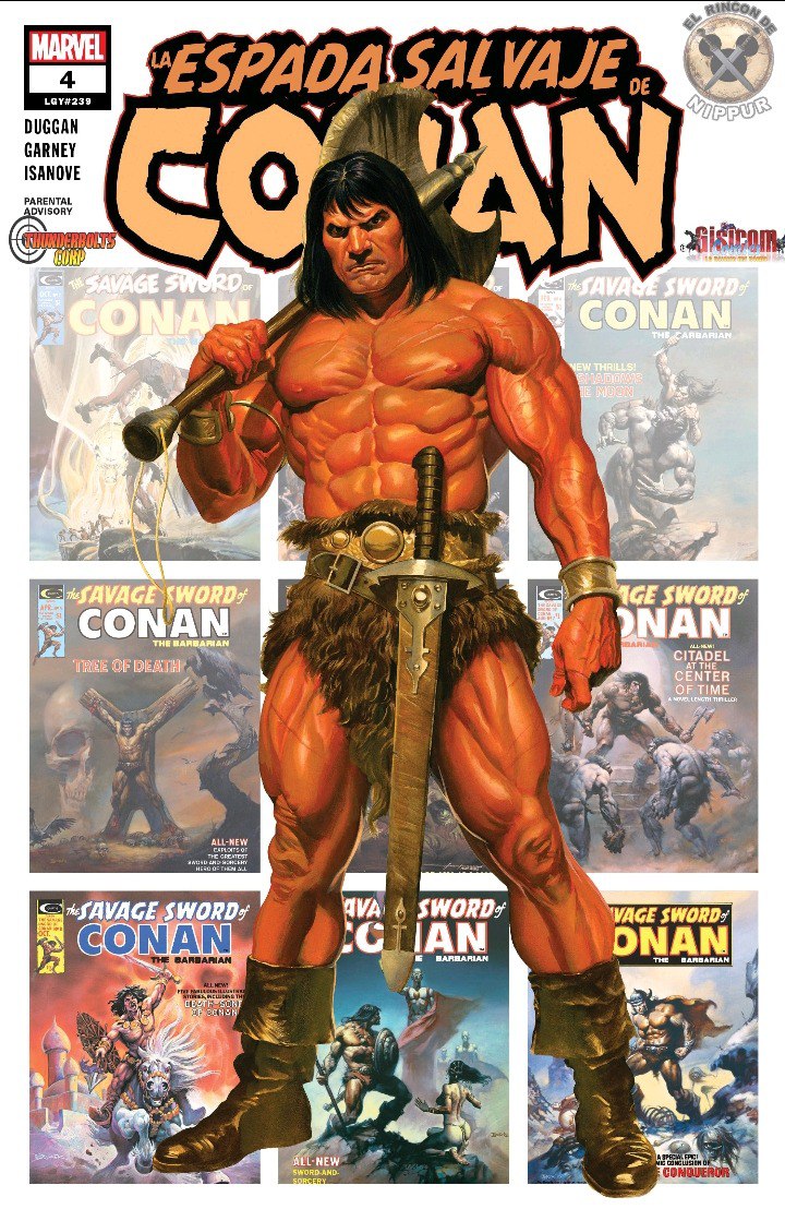 Portada ampliada de La Espada Salvaje de Conan
